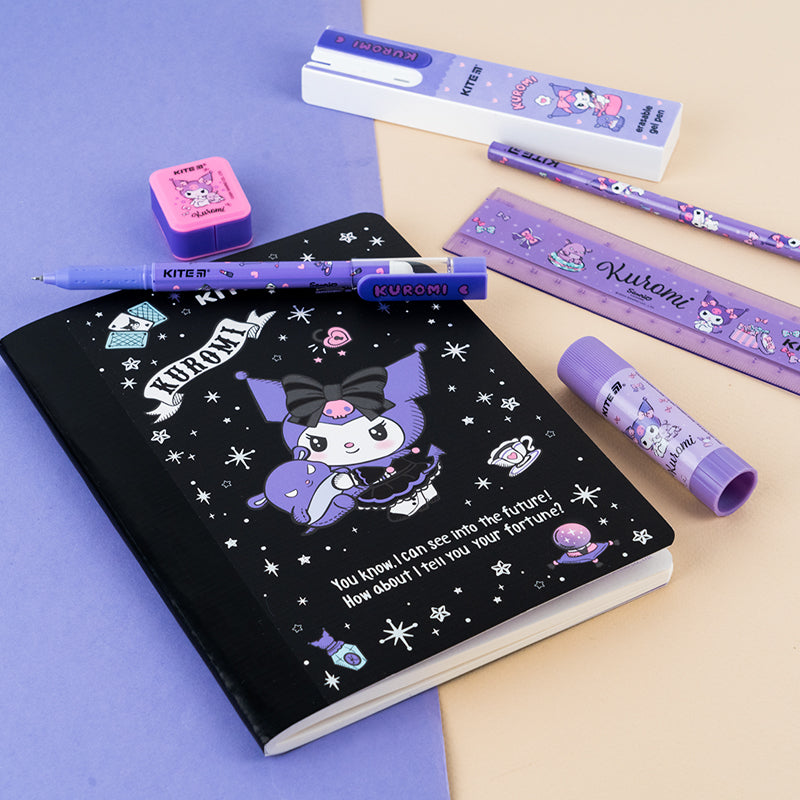 Блокнот з магнітною закладкою Kite Kuromi HK25-192, А5, 60 аркушів, клітинка