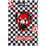 Книга записна Kite Aggretsuko AR25-199, тверда обкладинка, А6, 80 аркушів, клітинка Книга записна Kite Aggretsuko AR25-199, тверда обкладинка, А6, 80 аркушів, клітинка