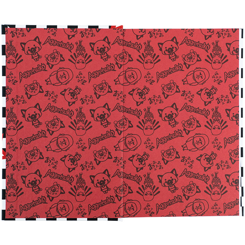 Книга записна Kite Aggretsuko AR25-199, тверда обкладинка, А6, 80 аркушів, клітинка