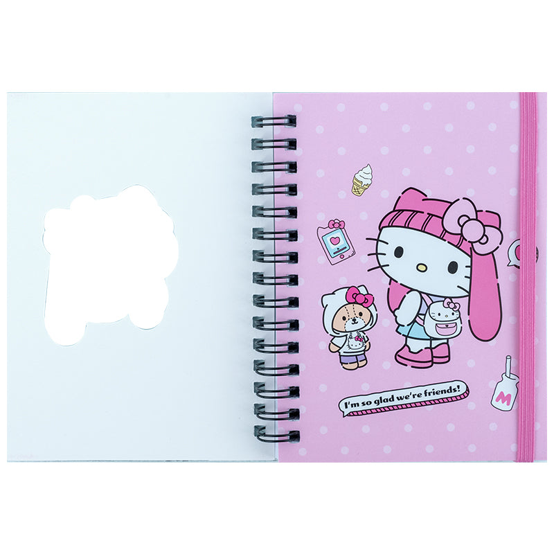 Блокнот на спирали Kite Hello Kitty HK25-229-1, А6, 80 листов, клетка