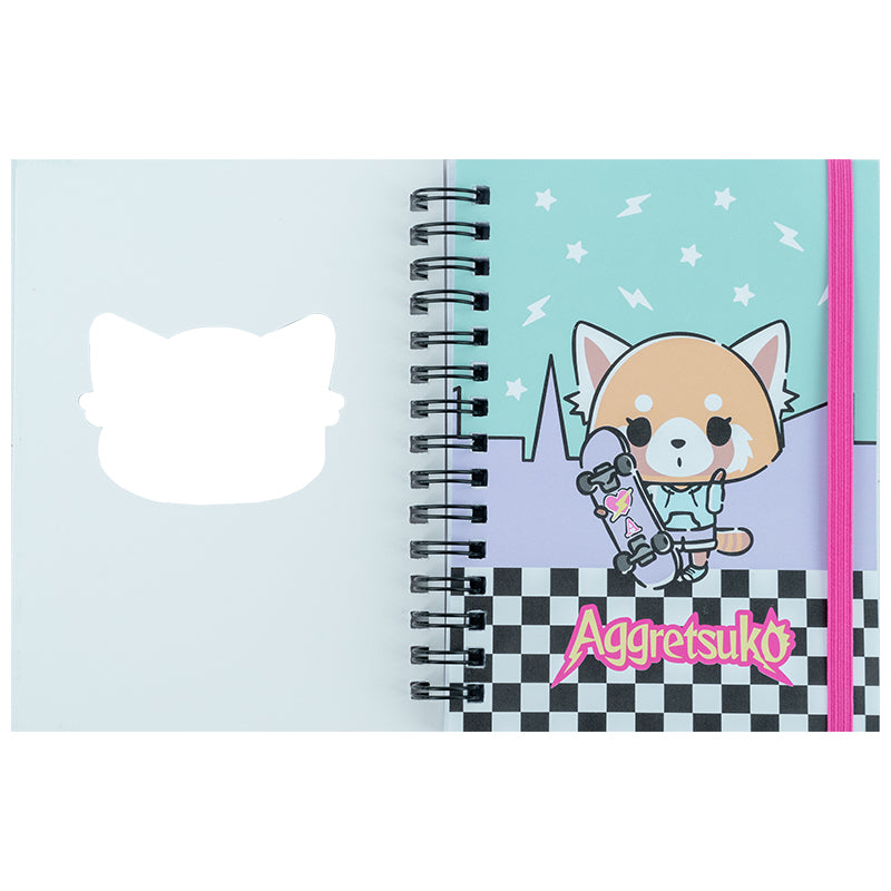 Блокнот на спирали Kite Aggretsuko AR25-229, А6, 80 листов, клетка