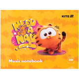 Зошит для нот Kite Garfield GF25-405, А5, 20 аркушів Зошит для нот Kite Garfield GF25-405, А5, 20 аркушів