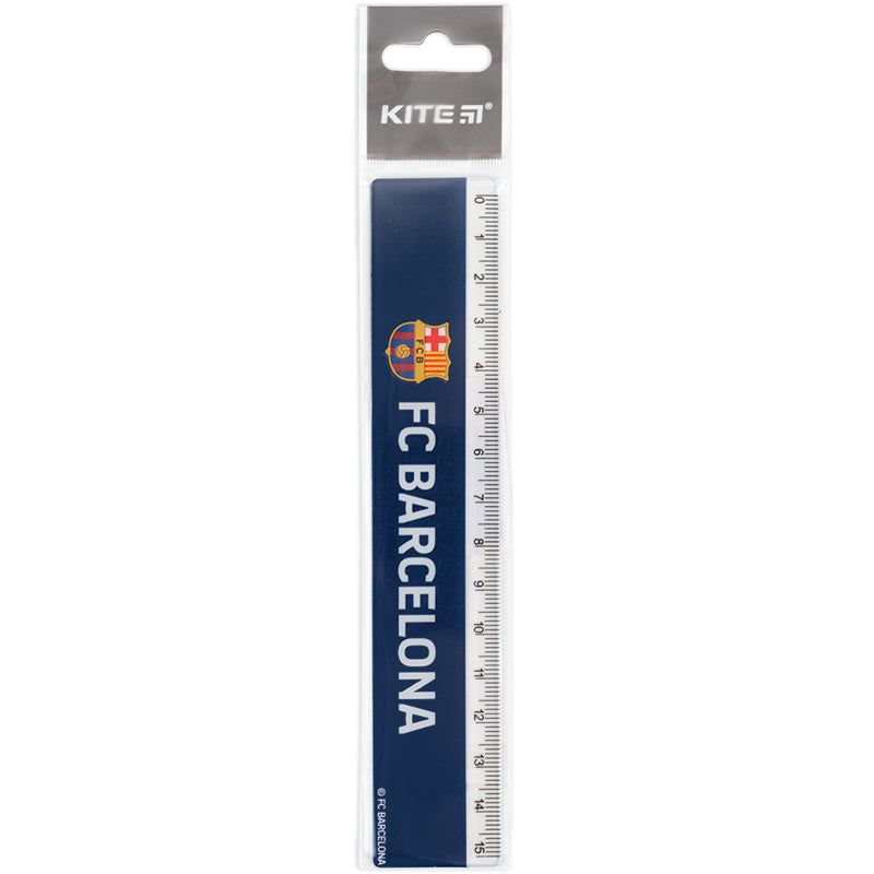 Лінійка пластикова Kite FC Barcelona BC25-090, 15 см