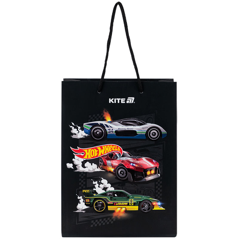 Пакет паперовий подарунковий Kite Hot Wheels HW25-265, 18х24см