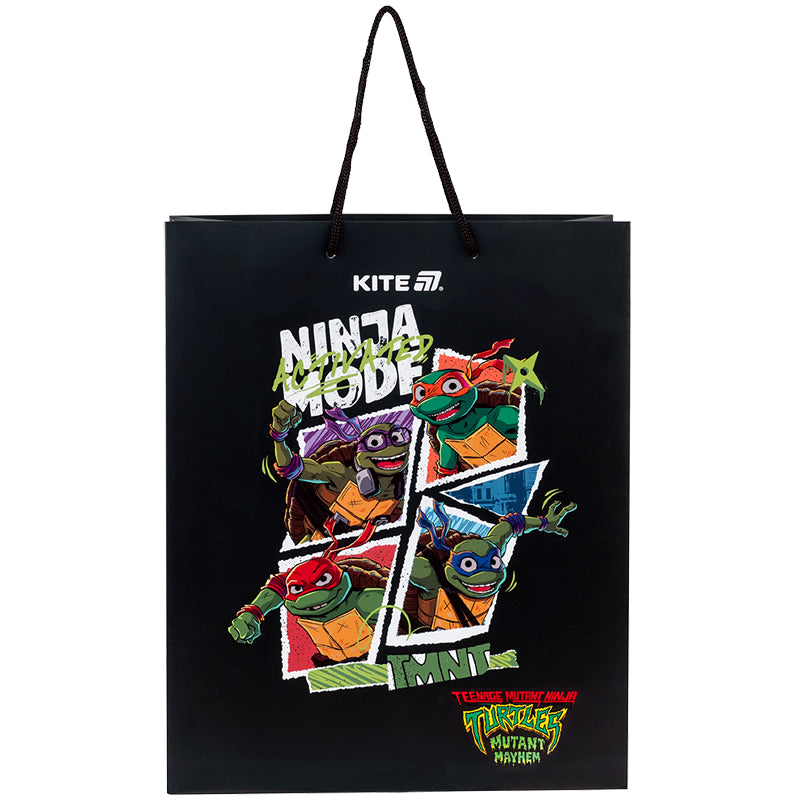Пакет паперовий подарунковий Kite Ninja Turtles NT25-266, 26х32см