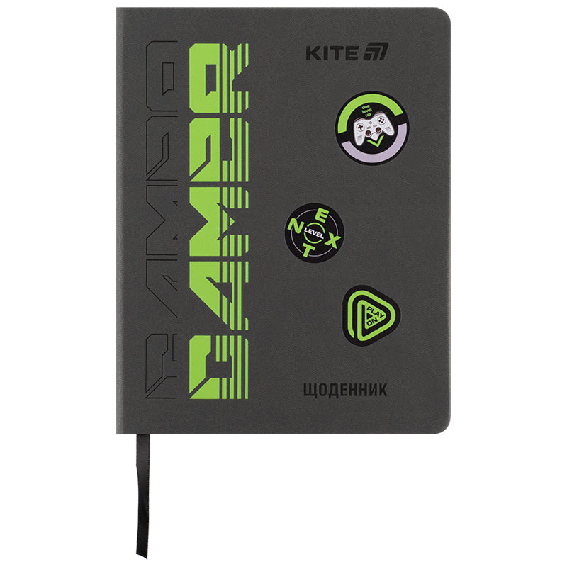 Щоденник шкільний Kite Gamer K25-264-1, тверда обкладинка, PU