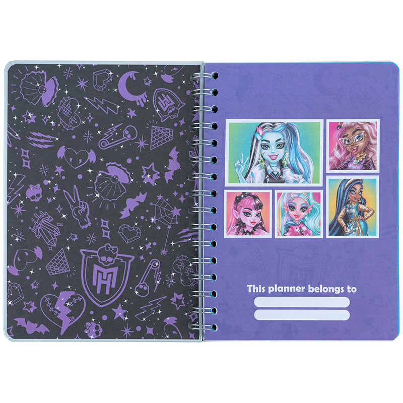 Дневник на спирали Kite Monster High MH25-438, твердая обложка