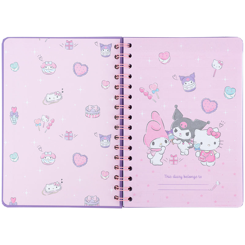 Дневник на спирали Kite Kuromi HK25-438-1, твердая обложка