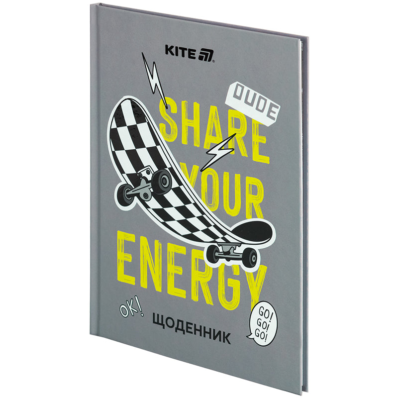 Дневник школьный Kite Energy K25-262-5, твердая обложка
