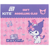 Пластилін восковий Kite Kuromi HK24-084, 10 кольорів, 200 г Пластилін восковий Kite Kuromi HK24-084, 10 кольорів, 200 г