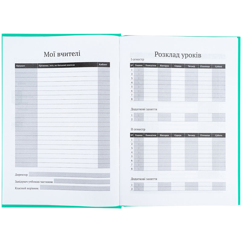 Дневник школьный Kite K25-262-11, твердая обложка, малахитовый