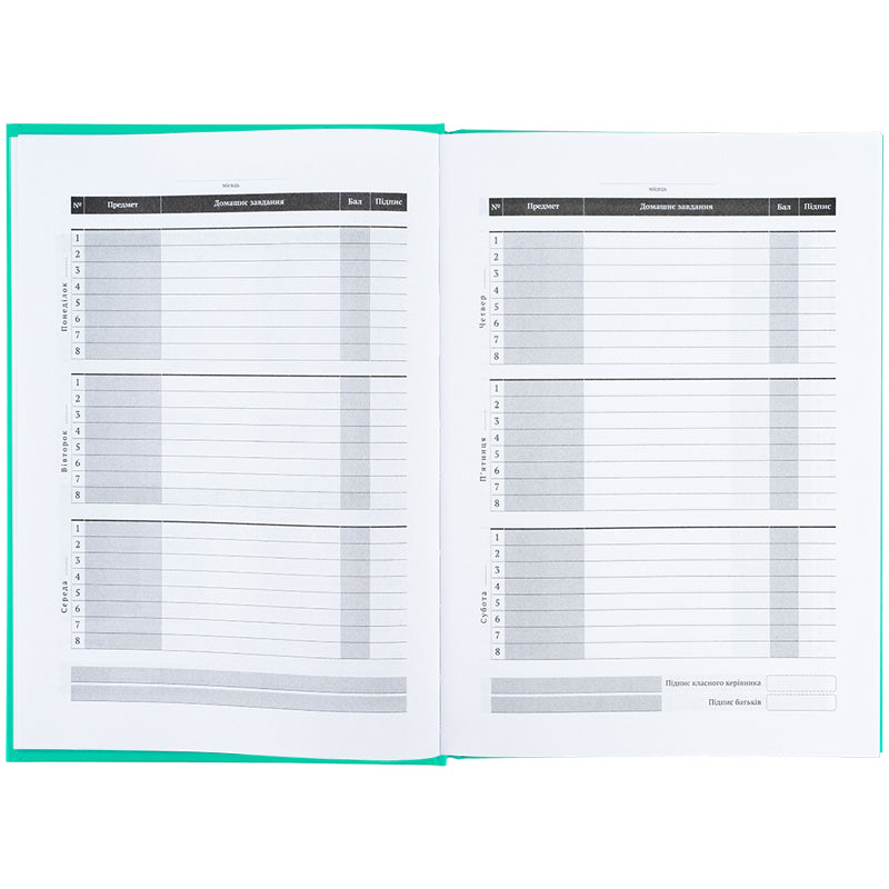 Дневник школьный Kite K25-262-11, твердая обложка, малахитовый