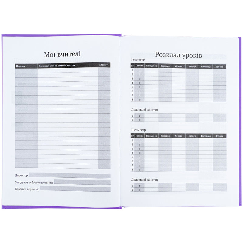 Дневник школьный Kite K25-262-12, твердая обложка, фиолетовый