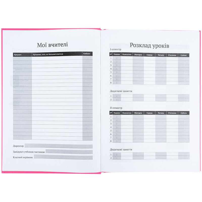 Дневник школьный Kite K25-262-14, твердая обложка, розовый