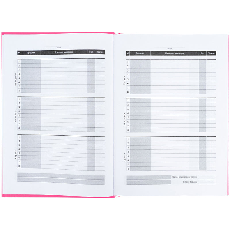 Дневник школьный Kite K25-262-14, твердая обложка, розовый