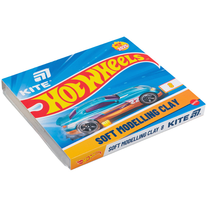 Пластилін восковий Kite Hot Wheels HW25-082, 8 кольорів, 160 г