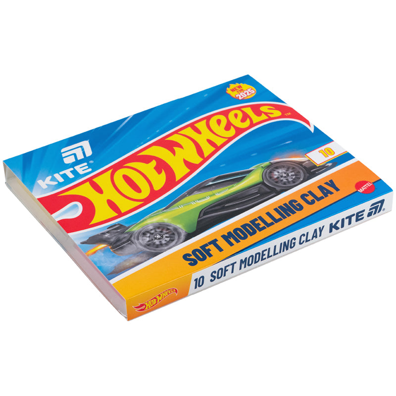 Пластилін восковий Kite Hot Wheels HW25-084, 10 кольорів, 200 г