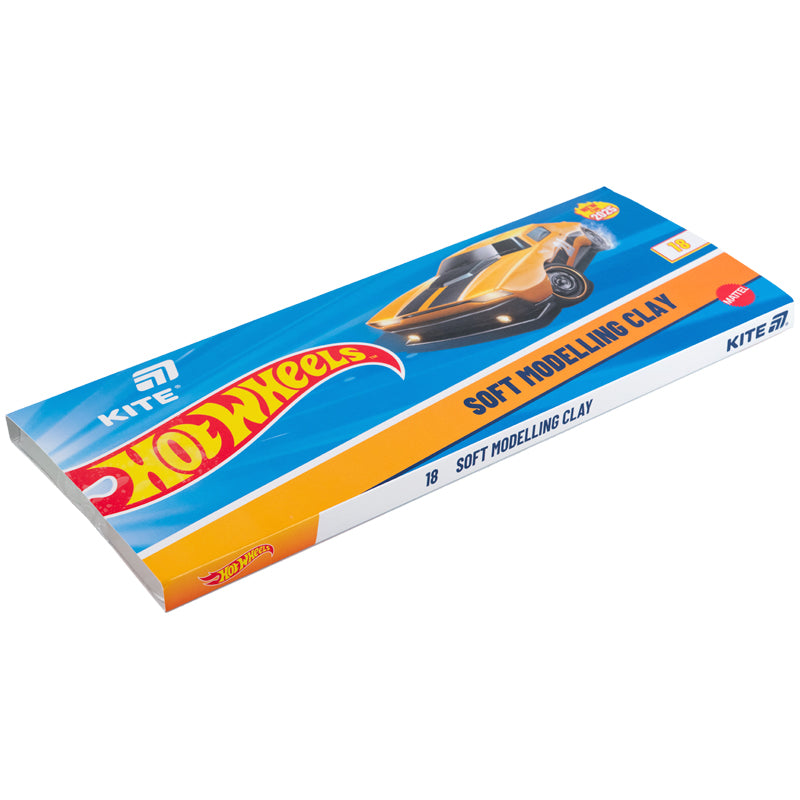 Пластилін восковий Kite Hot Wheels HW25-085, 18 кольорів, 360 г