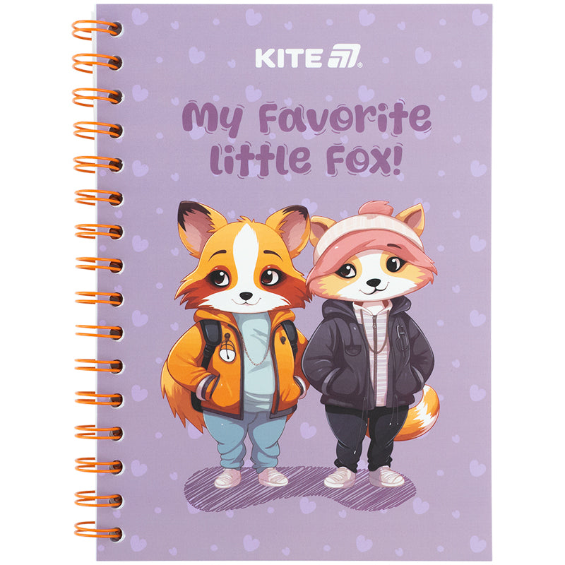 Блокнот на спіралі Kite Cute 4 K25-1911-4, А5, 80 аркушів, клітинка