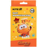 Пластилін восковий Kite Garfield GF25-086 12 кольорів, 200 г Пластилін восковий Kite Garfield GF25-086 12 кольорів, 200 г