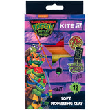 Пластилін восковий Kite Ninja Turtles NT25-086 12 кольорів, 200 г Пластилін восковий Kite Ninja Turtles NT25-086 12 кольорів, 200 г
