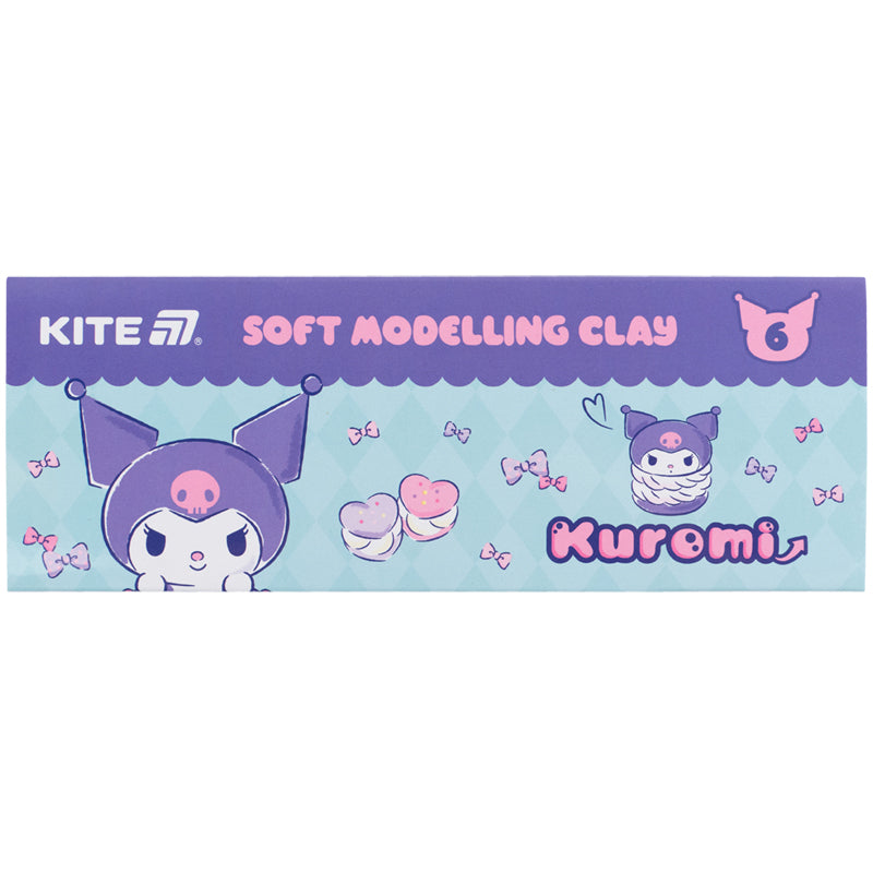 Пластилін восковий Kite Kuromi HK24-081, 6 кольорів, 120 г