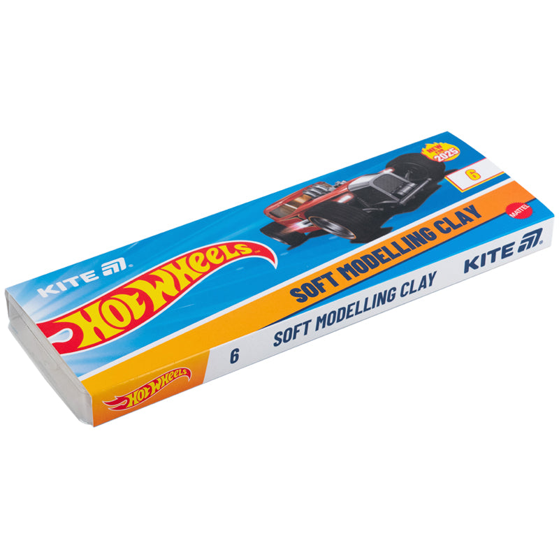 Пластилін восковий Kite Hot Wheels HW25-081, 6 кольорів, 120 г