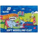 Пластилин восковый Kite Hot Wheels HW25-1086-2, 12 цветов,240 г Пластилин восковый Kite Hot Wheels HW25-1086-2, 12 цветов,240 г