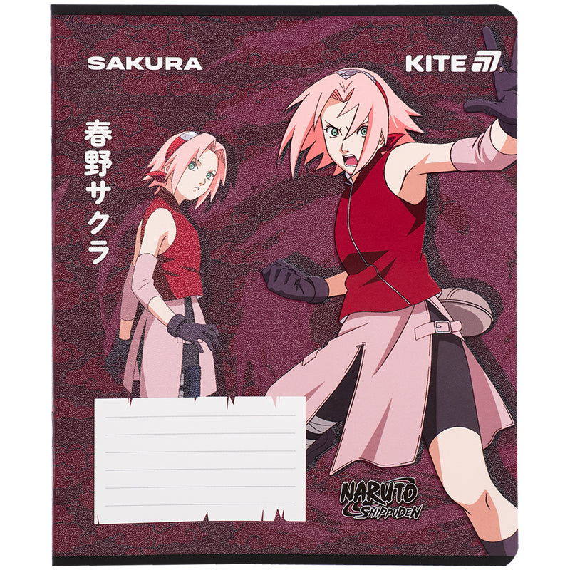 Зошит шкільний Kite Naruto NR25-232, 12 аркушів, клітинка