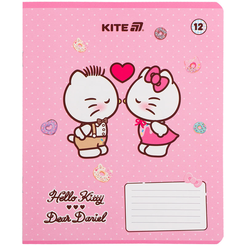 Зошит шкільний Kite Hello Kitty HK25-232-2, 12 аркушів, клітинка