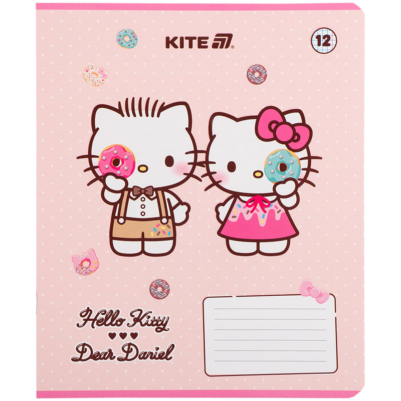Зошит шкільний Kite Hello Kitty HK25-232-2, 12 аркушів, клітинка