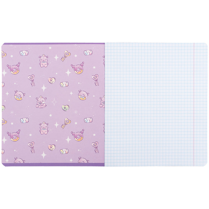 Тетрадь школьная Kite Kuromi HK25-232-3, 12 листов, клетка