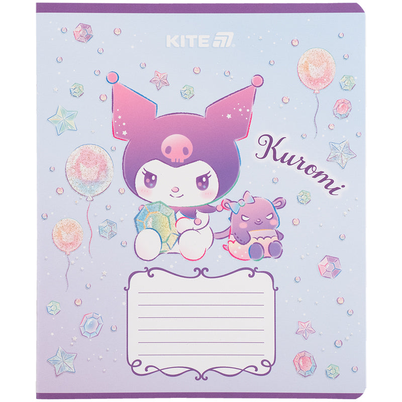 Тетрадь школьная Kite Kuromi HK25-232-3, 12 листов, клетка