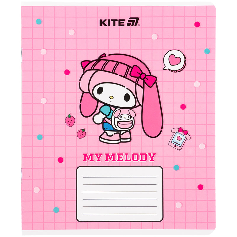 Зошит шкільний Kite Kuromi HK25-232-4, 12 аркушів, клітинка