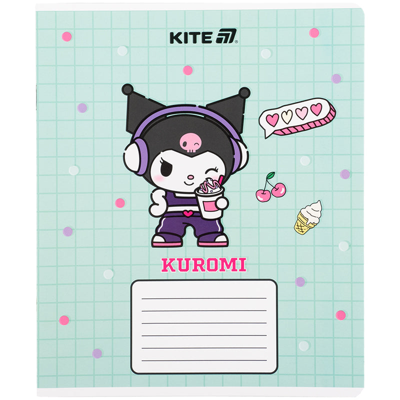 Зошит шкільний Kite Kuromi HK25-232-4, 12 аркушів, клітинка