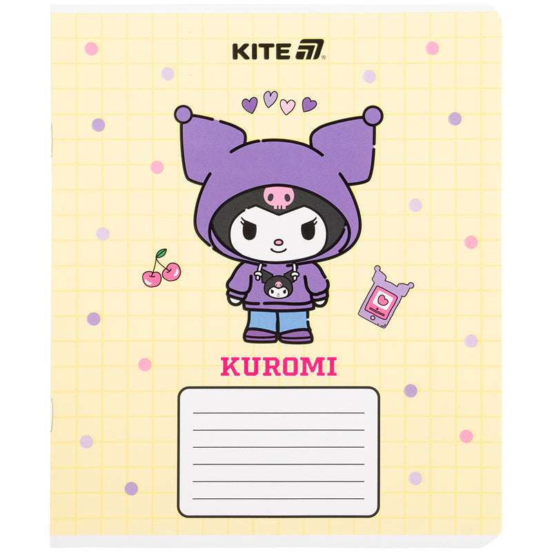 Зошит шкільний Kite Kuromi HK25-232-4, 12 аркушів, клітинка