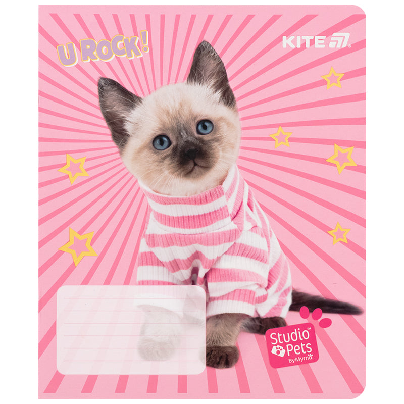 Зошит шкільний Kite Studio Pets SP25-232, 12 аркушів, клітинка