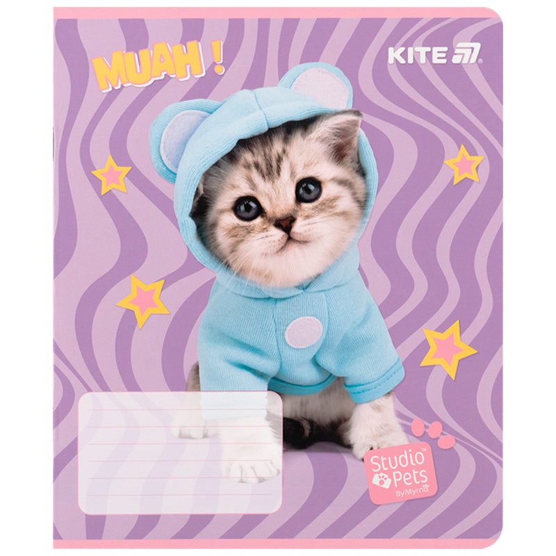 Зошит шкільний Kite Studio Pets SP25-232, 12 аркушів, клітинка