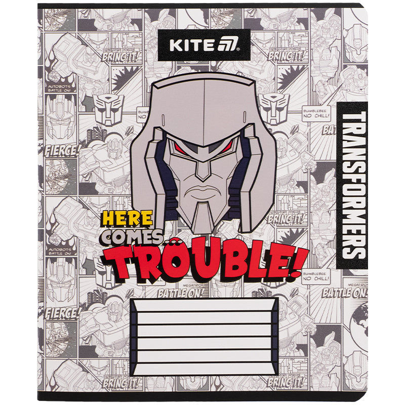 Зошит шкільний Kite Transformers TF25-232, 12 аркушів, клітинка