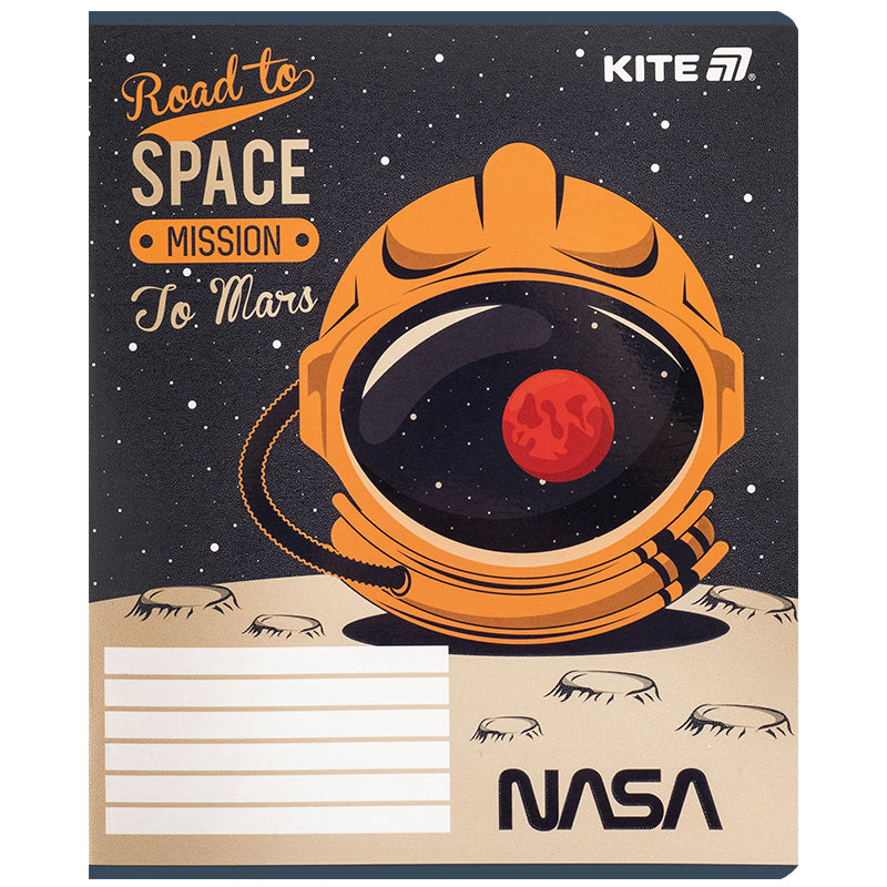 Зошит шкільний Kite NASA NS25-232, 12 аркушів, клітинка