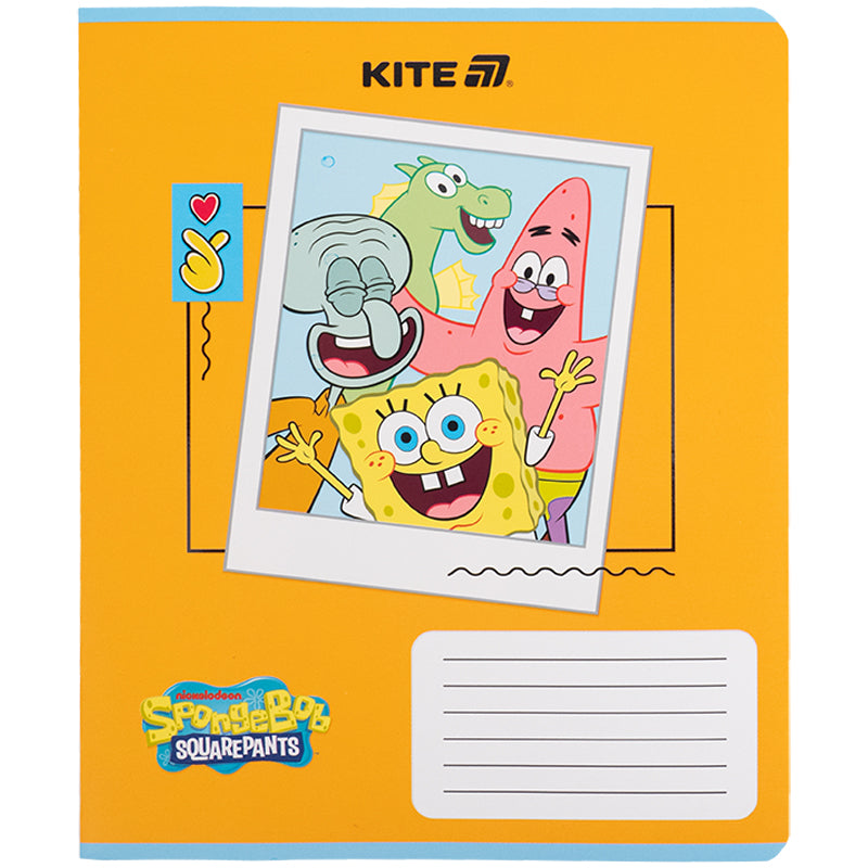 Зошит шкільний Kite SpongeBob SquarePants SB25-232, 12 аркушів, клітинка