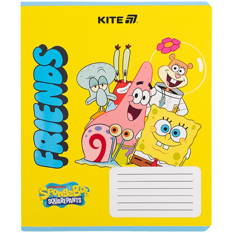Зошит шкільний Kite SpongeBob SquarePants SB25-232, 12 аркушів, клітинка