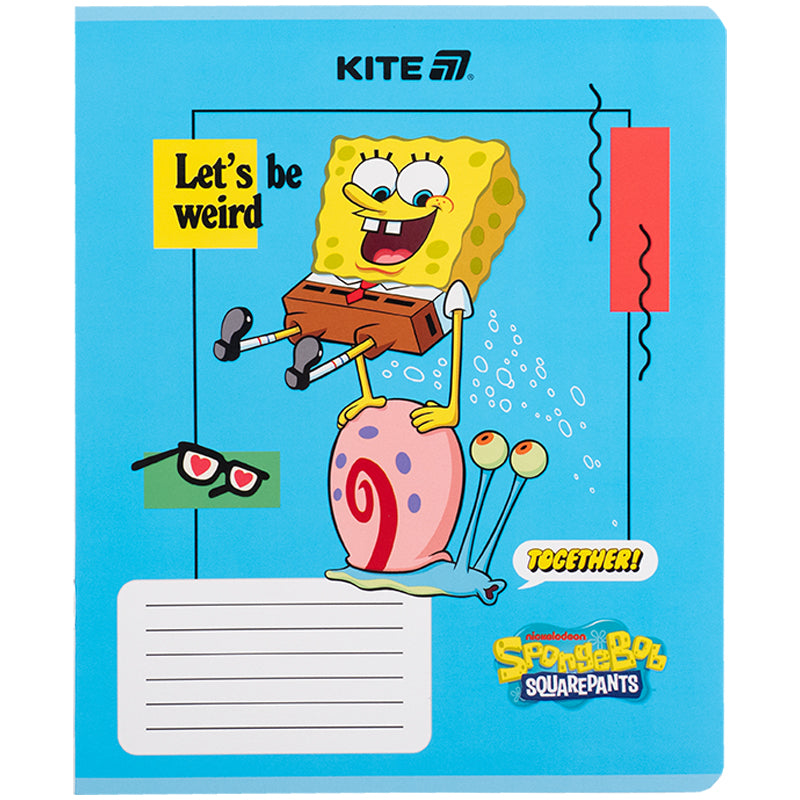 Зошит шкільний Kite SpongeBob SquarePants SB25-232, 12 аркушів, клітинка