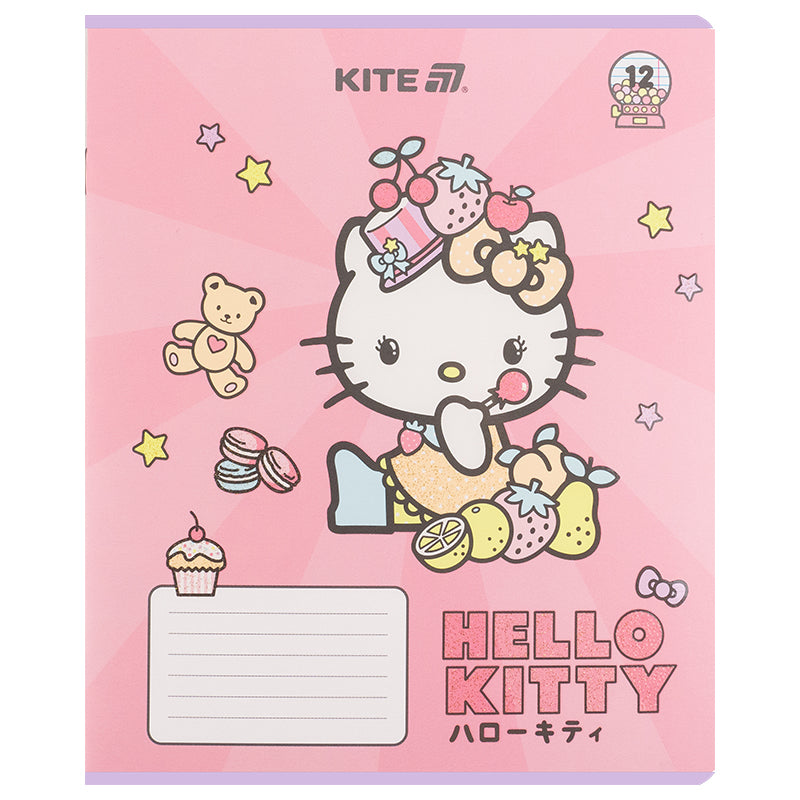 Зошит шкільний Kite Hello Kitty HK25-234-1, 12 аркушів, лінія