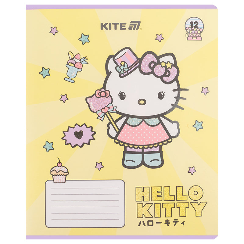 Зошит шкільний Kite Hello Kitty HK25-234-1, 12 аркушів, лінія
