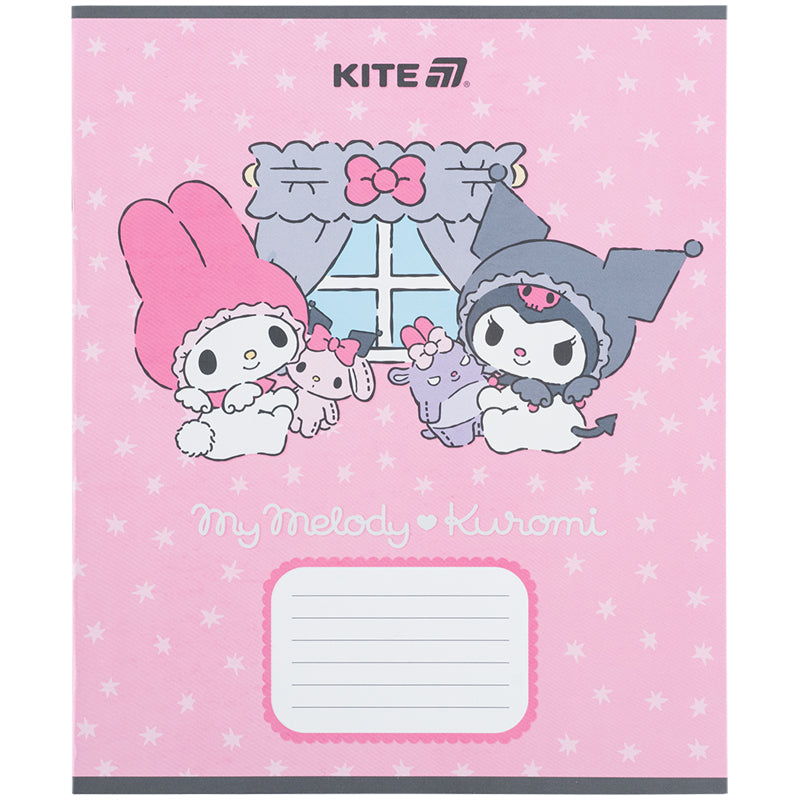 Зошит шкільний Kite Kuromi HK25-235-2, 12 аркушів, коса лінія