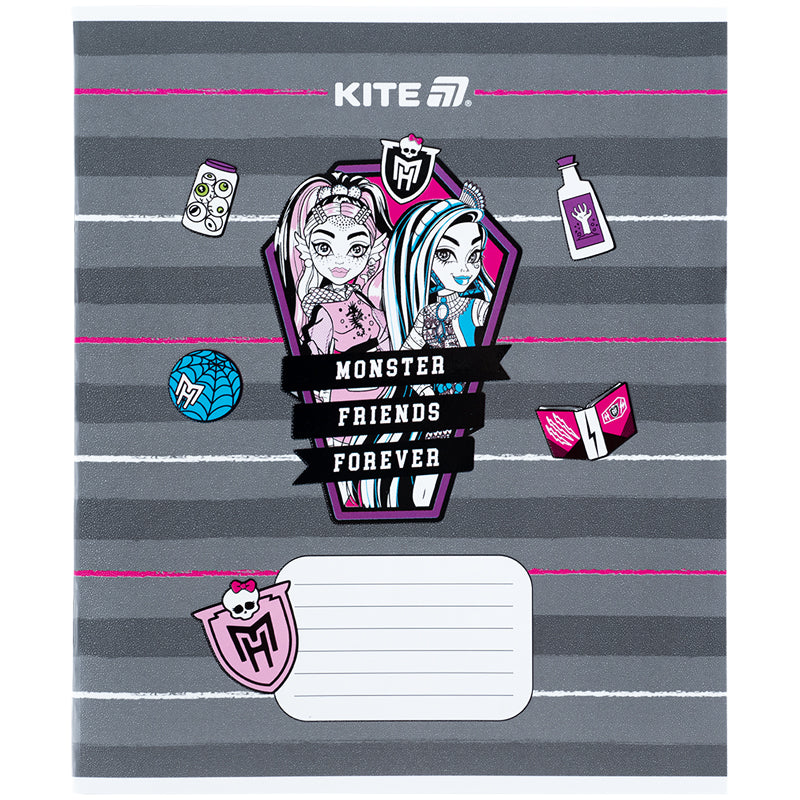 Зошит шкільний Kite Monster High MH25-235, 12 аркушів, коса лінія