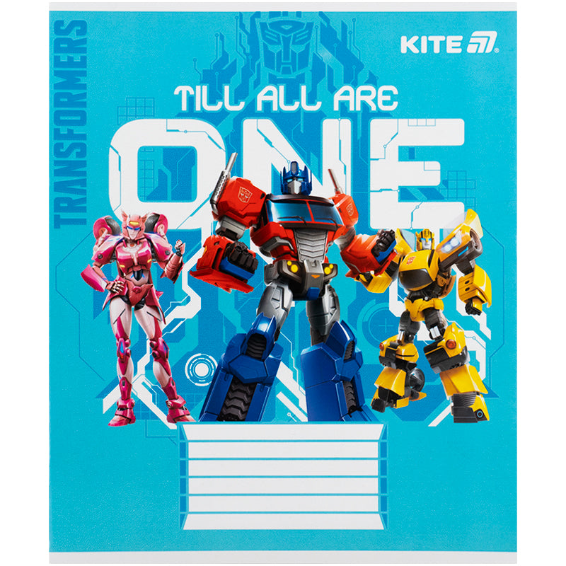 Зошит шкільний Kite Transformers TF25-235, 12 аркушів, коса лінія