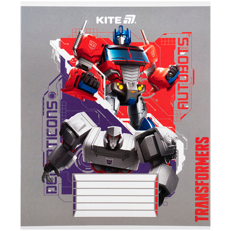 Зошит шкільний Kite Transformers TF25-235, 12 аркушів, коса лінія