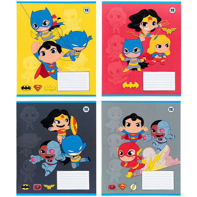 Зошит шкільний Kite DC ComicsDC25-235, 12 аркушів, коса лінія